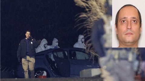 Lugar donde fue hallado muerto�Claudio Neves Valente (en la imagen superior derecha), principal sospechoso del tiroteo en la Universidad de Brown