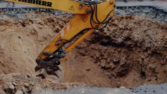 Socav�n en la calle Pena Trevinca.