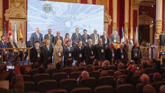 La cita sirvi� para reconocer la trayectoria de las diecinueve agrupaciones de gallegos que superan el siglo de historia