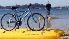 Pedaleando sobre el agua en la ra de Arousa