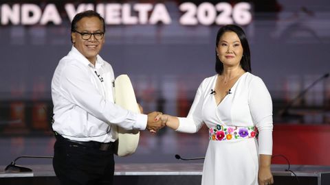 Roberto S�nchez y Keiko Fujimori en una imagen de archivo.