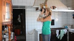 Jo Farb Hern�ndez, en la casa de Asunci�n Antelo, en agosto del 2019