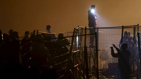 Valla fronteriza en Austria