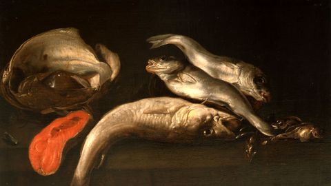 Elias Vonck. �Bodeg�n con pescado� (hacia 1650)