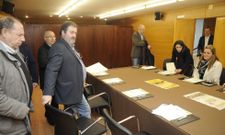 El patronato recibi� a los tres nuevos representantes de la Diputaci�n de Pontevedra. 