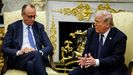 El canciller alem�n, Friedrich Merz, junto al presidente de EE.UU., Donald Trump.