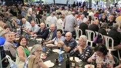 M�s de 400 jubilados participaron en la fiesta.