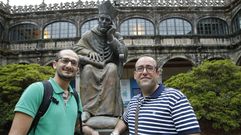 Kamal Aldalati y Zaid Alhamwy, refugiados sirios, fueron los primeros estudiantes que se beneficiaron de este programa de ayudas de la USC.