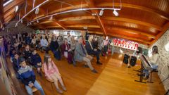 Entrega de los premios Contos de Nadal, el pasado mes de diciembre en la biblioteca de Mux�a