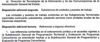 Disposici�n que se recoge el �BOE� que mantiene la sede viguesa.