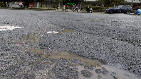 Estado del asfaltado en la calle Ram�n y Cajal
