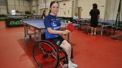 Sande, del CTM Mos, es campeona de Espa�a y medallista internacional de tenis adaptado.