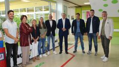 Visita del delegado territorial de la Xunta, Manuel Pardo, al colegio de Maside