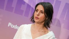 La eurodiputada de Podemos Irene Montero durante un acto en Valladolid este s�bado