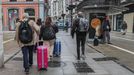 Turistas en el centro de Oviedo