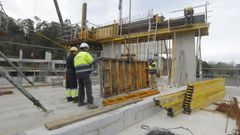 Imagen de archivo de las obras del multiusos de Bastiagueiro