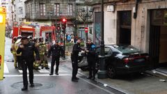 Atropello en la acera