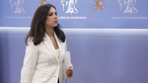 La diputada de Vox, Pepa Millán, este martes en el Congreso 