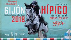 Cartel del concurso hípico de Gijón 2018