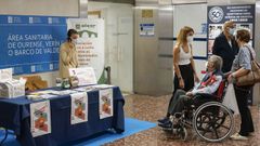 Foto de archivo de una actividad de Alcer en el hospital de Ourense