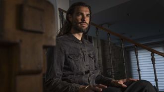 Oliver Laxe, durante una entrevista en Santiago