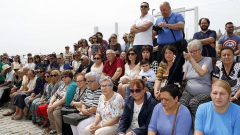 ACTO DEL HOMENAJE A PLACIDO BETANZOS EN EL QUE BAUTIZOCON SU NOMBRE EL PASEO MARITIMO DE PALMEIRA