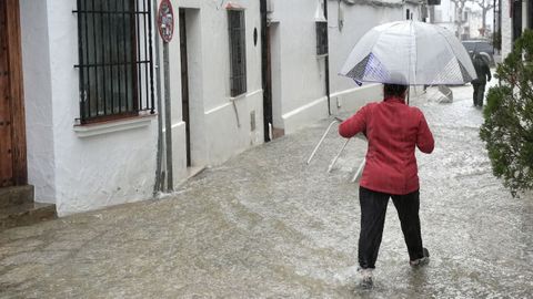 Calles inundadas en Grazalema