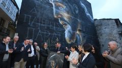 Inauguracin del mural del cristo, en Viveiro