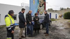 La alcaldesa, Elvira Lama, visit� la depuradora acompa�ada de personal de Viaqua