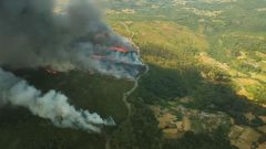 El incendio de A Caiza, grabado por los vecinos.Medio Rural