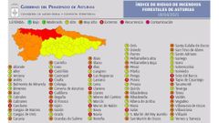 Riesgo de incendios para este domingo, 18 de abril