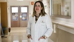 Andrea Prieto P�rez, en una fotograf�a tomada en el Hospital Naval de Ferrol