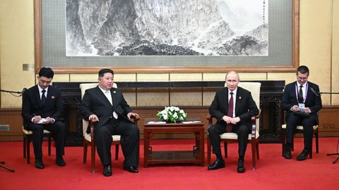 Encuentro en China entre Vlad�mir Putin y Kim Jong Un