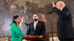 Delcy Rodr�guez jura su cargo como presidenta de Venezuela