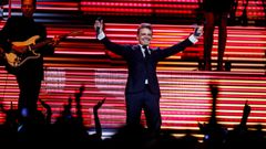 Luis Miguel, en un concierto en Buenos Aires