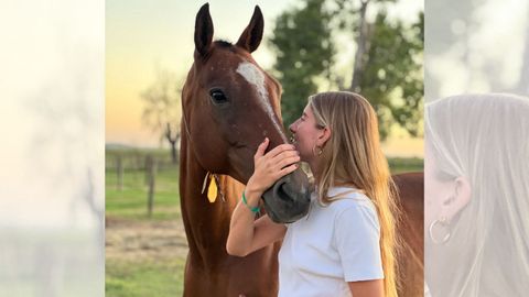Desde que comenz� Veterinaria, In�s se convirti� en una apasionada de los caballos.