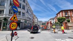 El centro de Lugo est� siendo peatonalizado