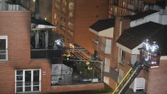 Edificio de Murcia afectado por un incendio, donde ha muerto un hombre