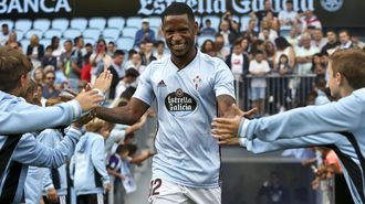 Claudio Beauvue, durante su etapa como jugador del Celta.