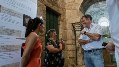Roman Rodriguez visit� la iglesia visig�tica de Santa Comba de Bande