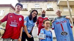 Descendientes de Basilio Ferreiro; de izquierda a derecha: Marco (bisnieto), Ana (nieta), Adri�n (nieto), Milo (bisnieto) y Lino (hijo).