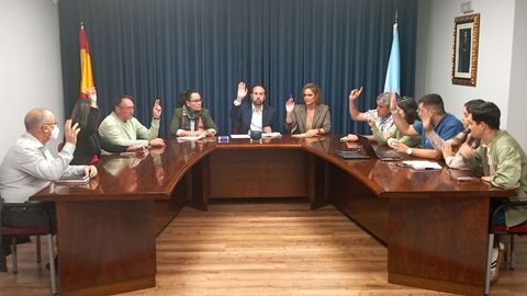 Momento de la votacin en la que se aprob el rgimen de dedicaciones.