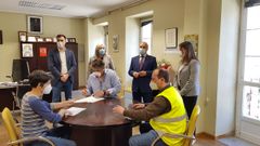 Firma del inicio de las obras de la residencia de mayores de Guitiriz