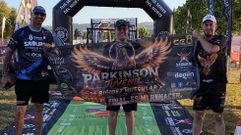 Gabriel Torres tras terminar la carrera Samurai Xtreme Race de As Pontes.