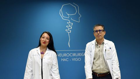 Laura Serrano y Pablo Sousa, neurocirujanos en el Chuvi.