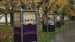 Las obras del artista palestino se pueden ver en el campus hasta el 30 de noviembre