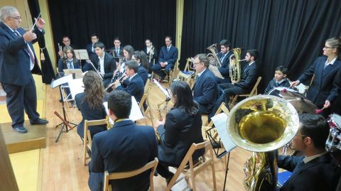 La banda de m�sica de Taboada, en el concierto del d�a de Sanyta Cecilia del 2015, uno de los �ltimos que dio la formaci�n