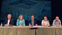 Antonio Golpe, Martina Aneiros, �ngel Mato, Carlos Sicre y Carlos Montilla, en la presentaci�n del festival