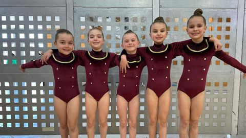 El equipo de iniciaci�n del Club Ximnasia Viveiro.
