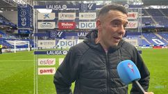 Iago Aspas, tras el partido entre Celta y Oviedo.